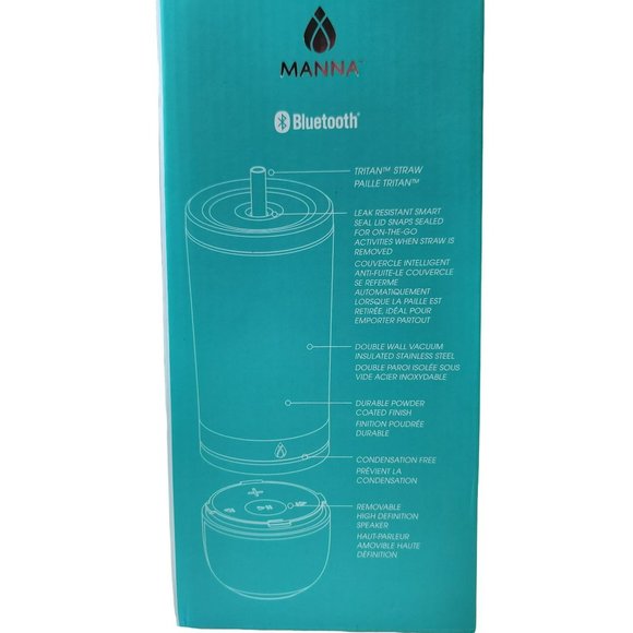 Manna Aqua Wireless Speaker Tumbler 17oz Bluetooth Music Speaker Tumbler - Picture 8 of 10